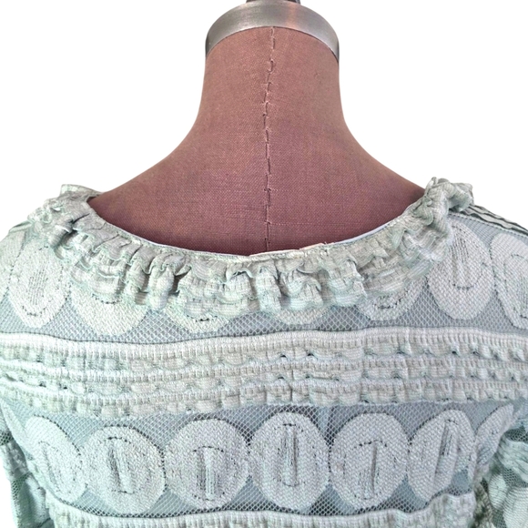 Sundance Willow Spa Lace Long Sleeve Modest Round Neck Maxi Dress Size P XL - Picture 14 of 14